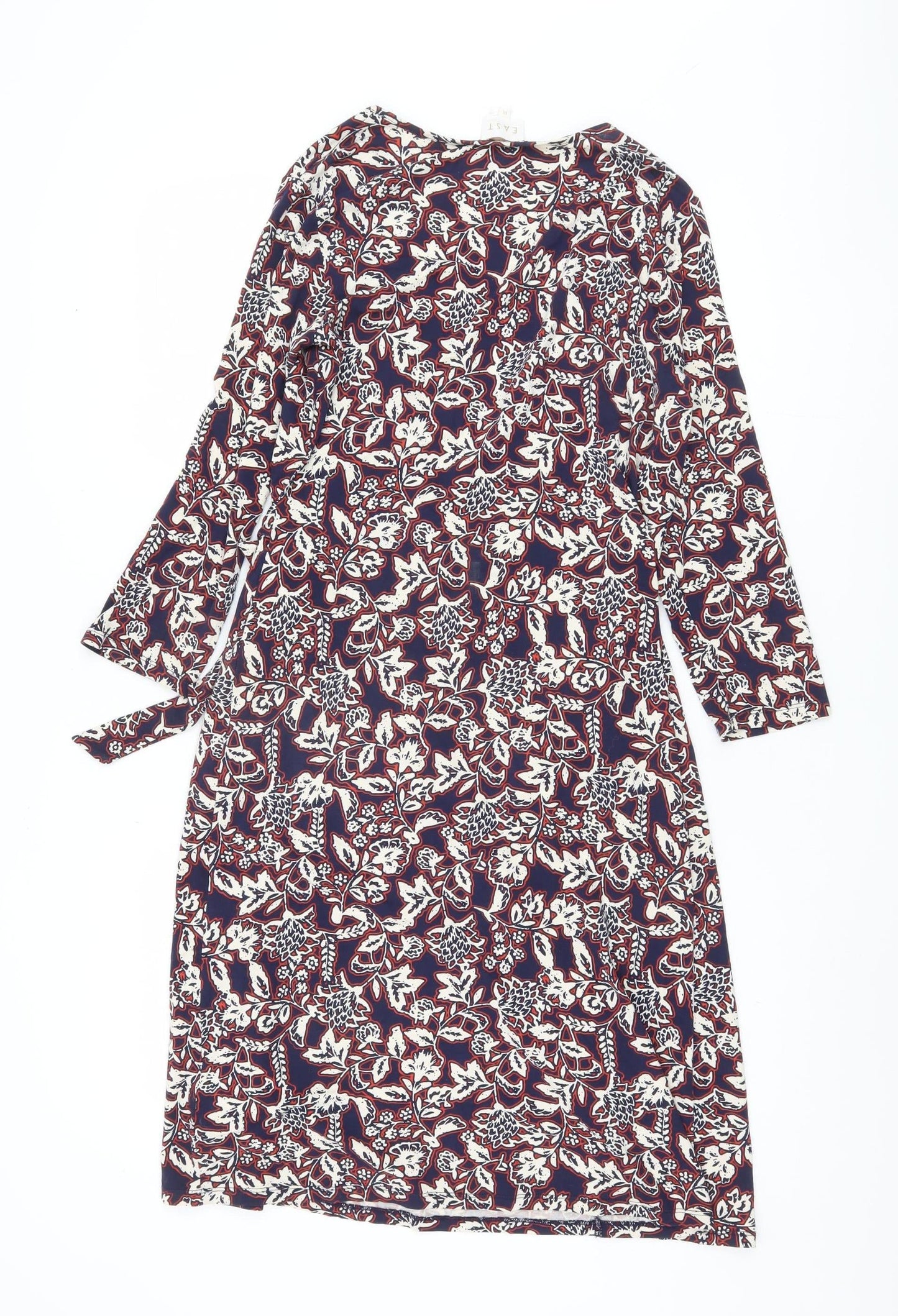 East Women's Multicoloured Wrap Dress Size 10