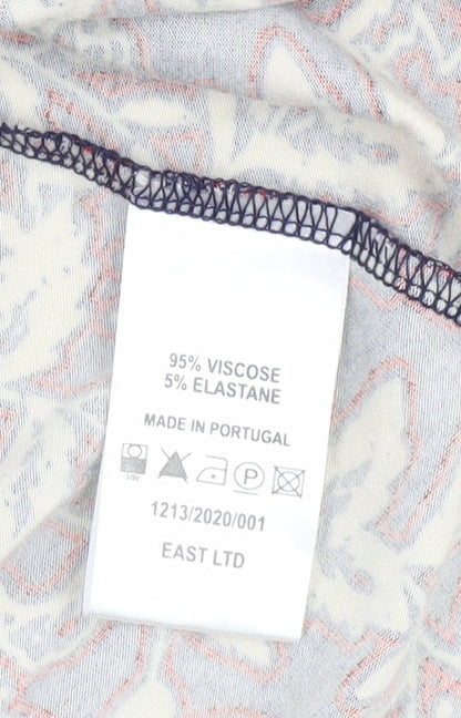 East Women's Multicoloured Wrap Dress Size 10