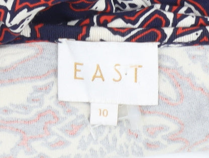 East Women's Multicoloured Wrap Dress Size 10