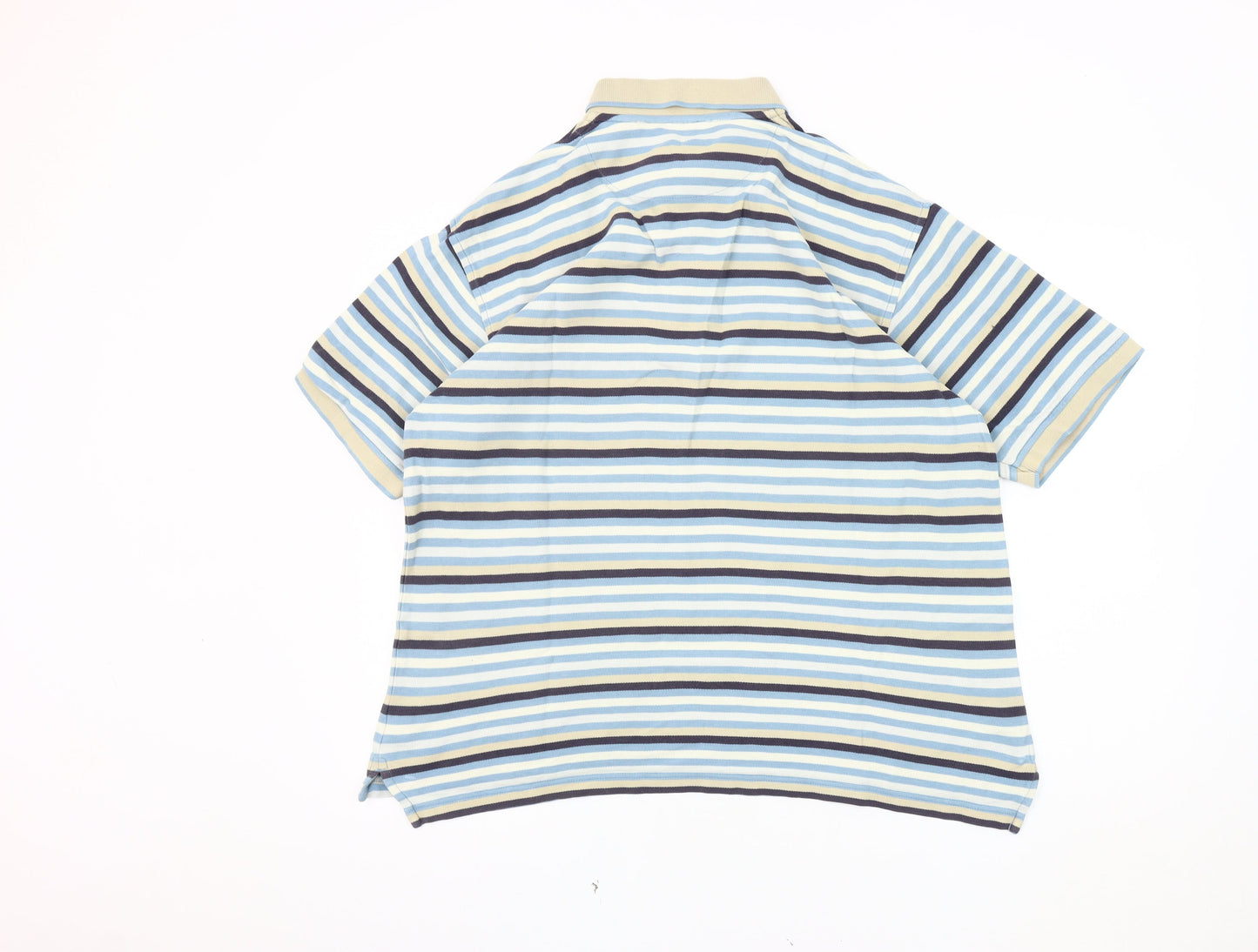 Marks and Spencer Mens Multicoloured L Striped Polo