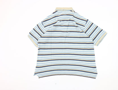 Marks and Spencer Mens Multicoloured L Striped Polo