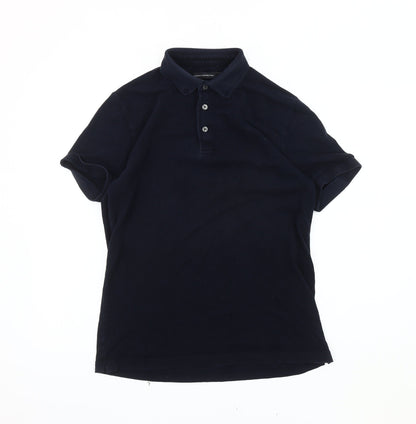 French Connection Men's Black Polo Shirt Size S