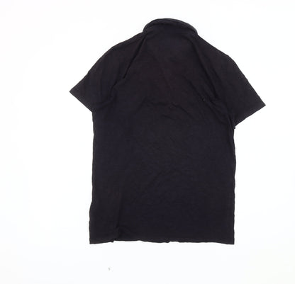 Ted Baker Men's Black Polo, Size S, Short Sleeve
