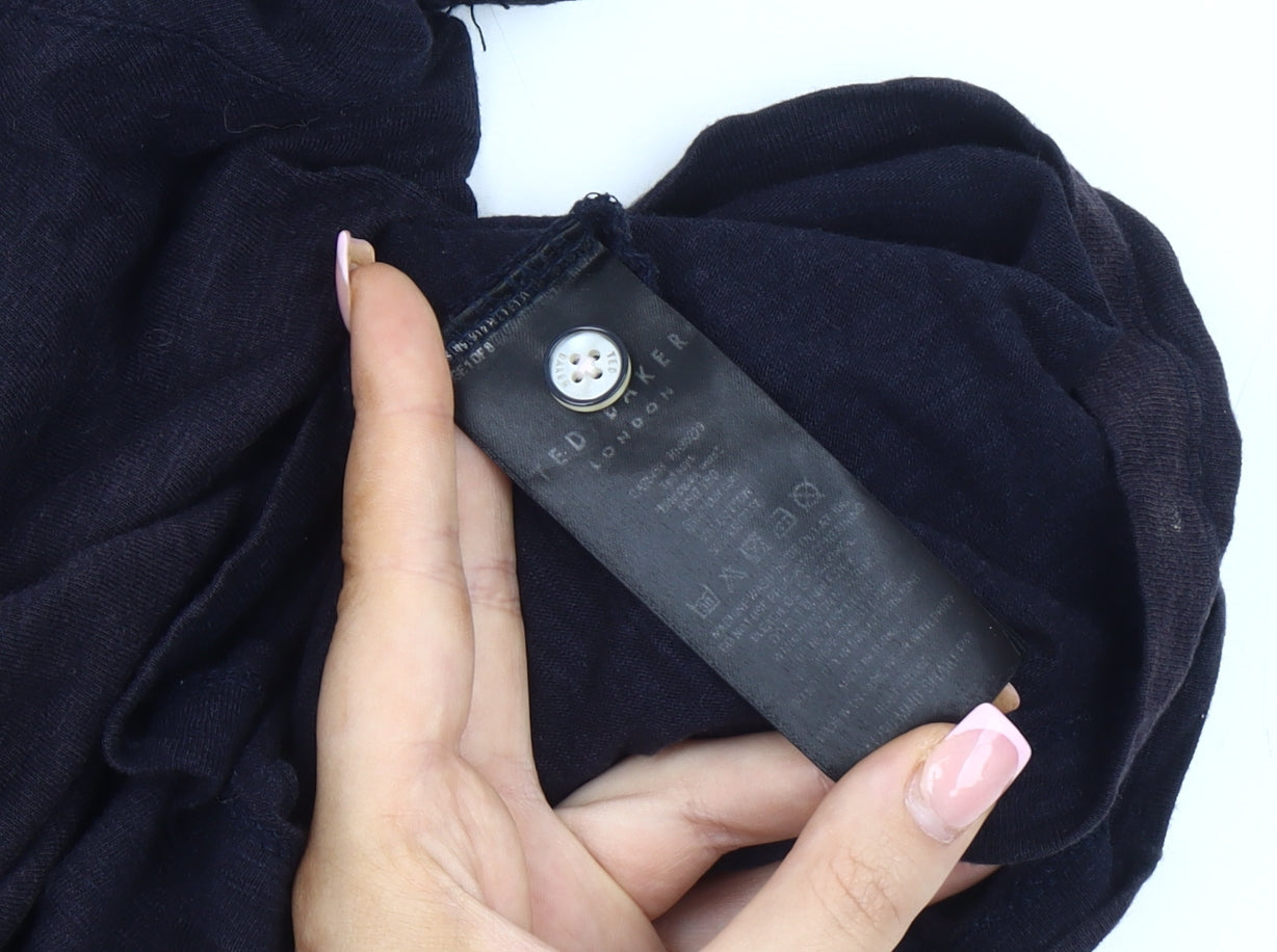 Ted Baker Men's Black Polo, Size S, Short Sleeve