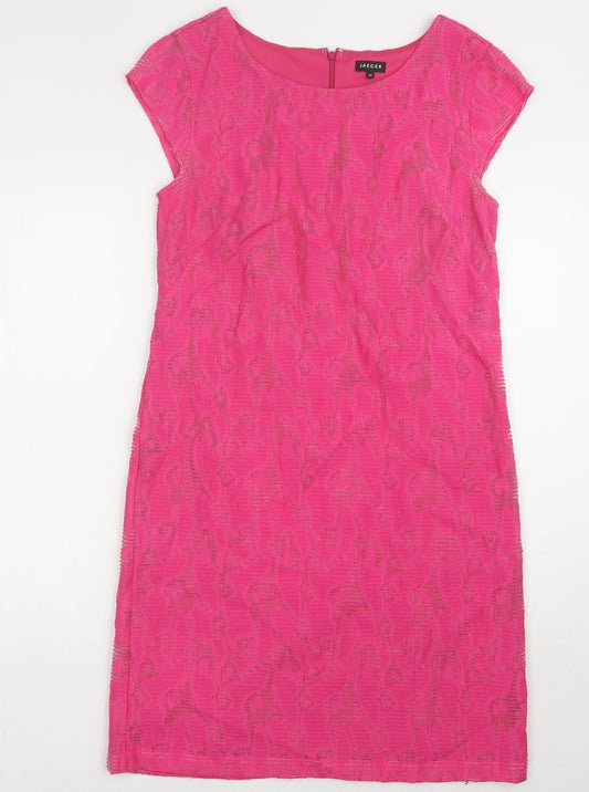 Jaeger Pink Women's Dress Size 10
