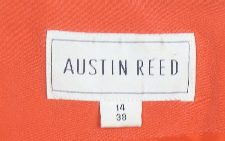 Austin Reed Women's Orange Silk Sheath Dress, Size 14