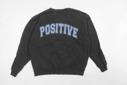 Womens UK Size 10 ASOS DESIGN Black Pullover Sweatshirt