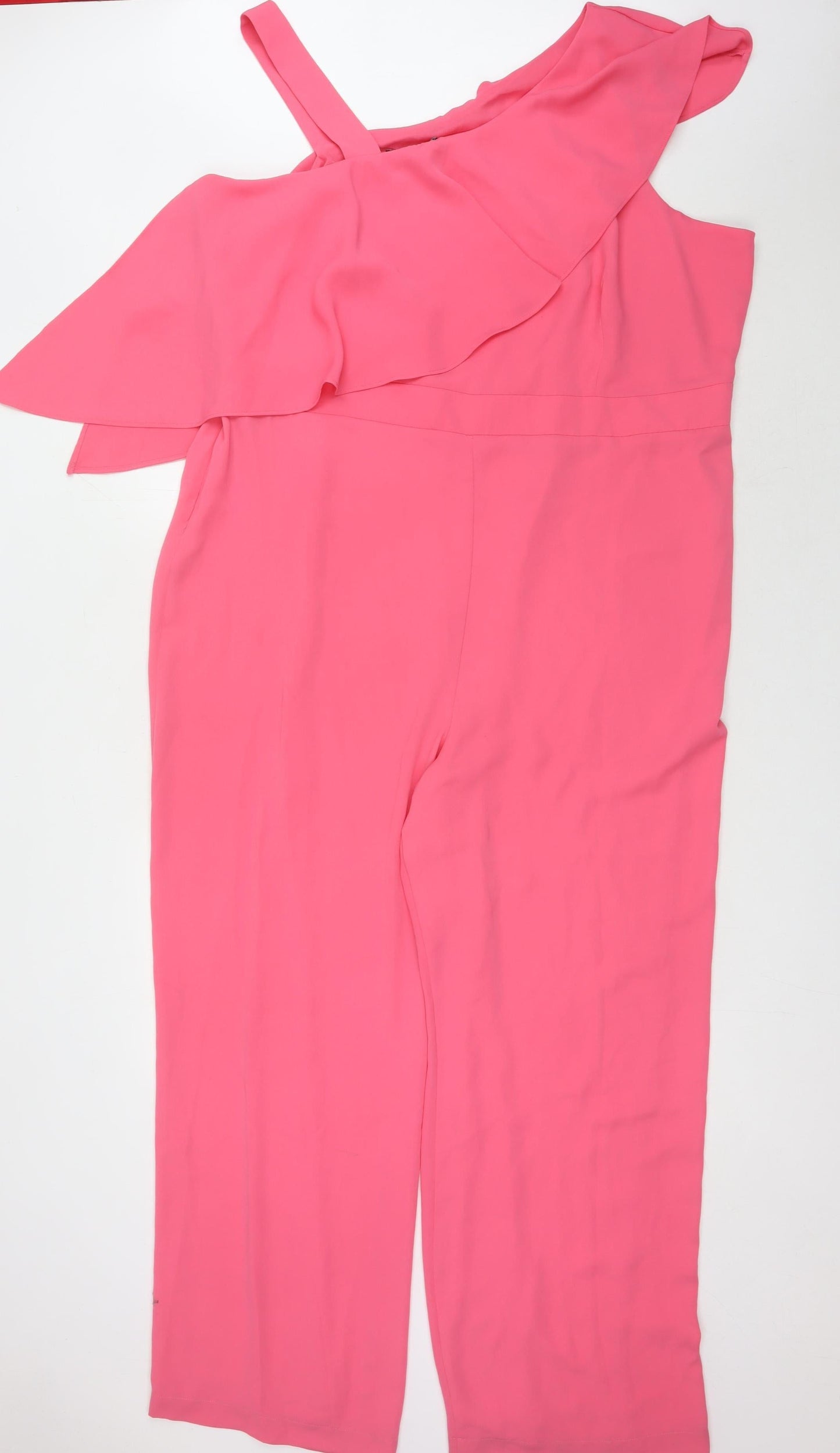 Marks and Spencer Women's Pink One-Shoulder Jumpsuit