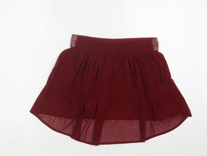 Hollister Women's Red A-Line Short Skirt S
