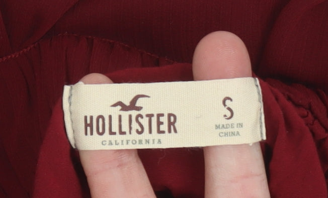 Hollister Women's Red A-Line Short Skirt S