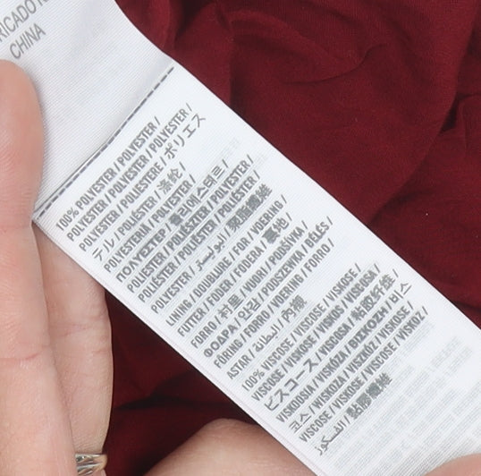 Hollister Women's Red A-Line Short Skirt S