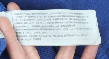 Abercrombie & Fitch Men's Blue Pullover Hoodie L