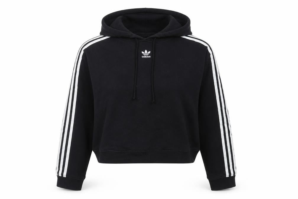 Womens UK Size 14 adidas Black Pullover Hoodie