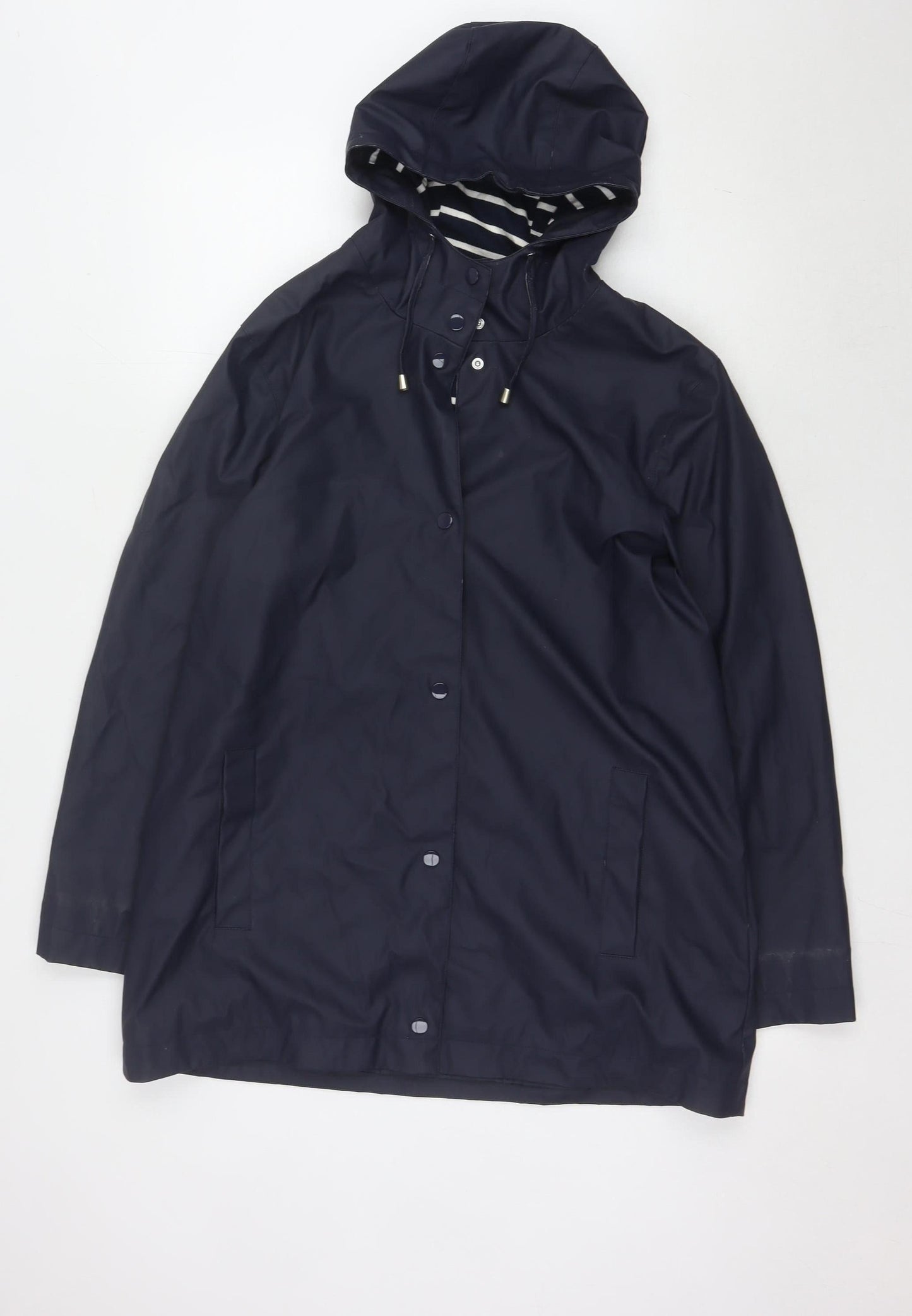 Womens UK Size 14 Bonmarché Blue Rain Coat