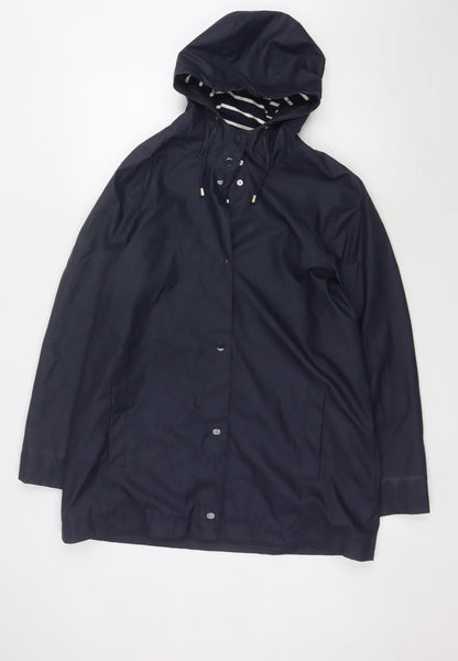 Womens UK Size 14 Bonmarché Blue Rain Coat