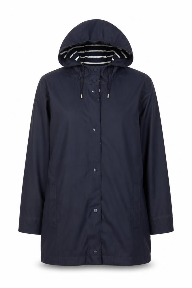 Womens UK Size 14 Bonmarché Blue Rain Coat