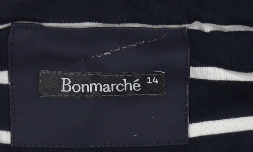 Womens UK Size 14 Bonmarché Blue Rain Coat