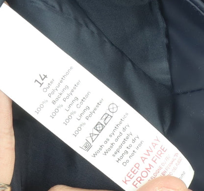 Womens UK Size 14 Bonmarché Blue Rain Coat