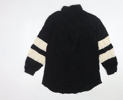 Womens UK Size S Mint Velvet Black  Button-Up