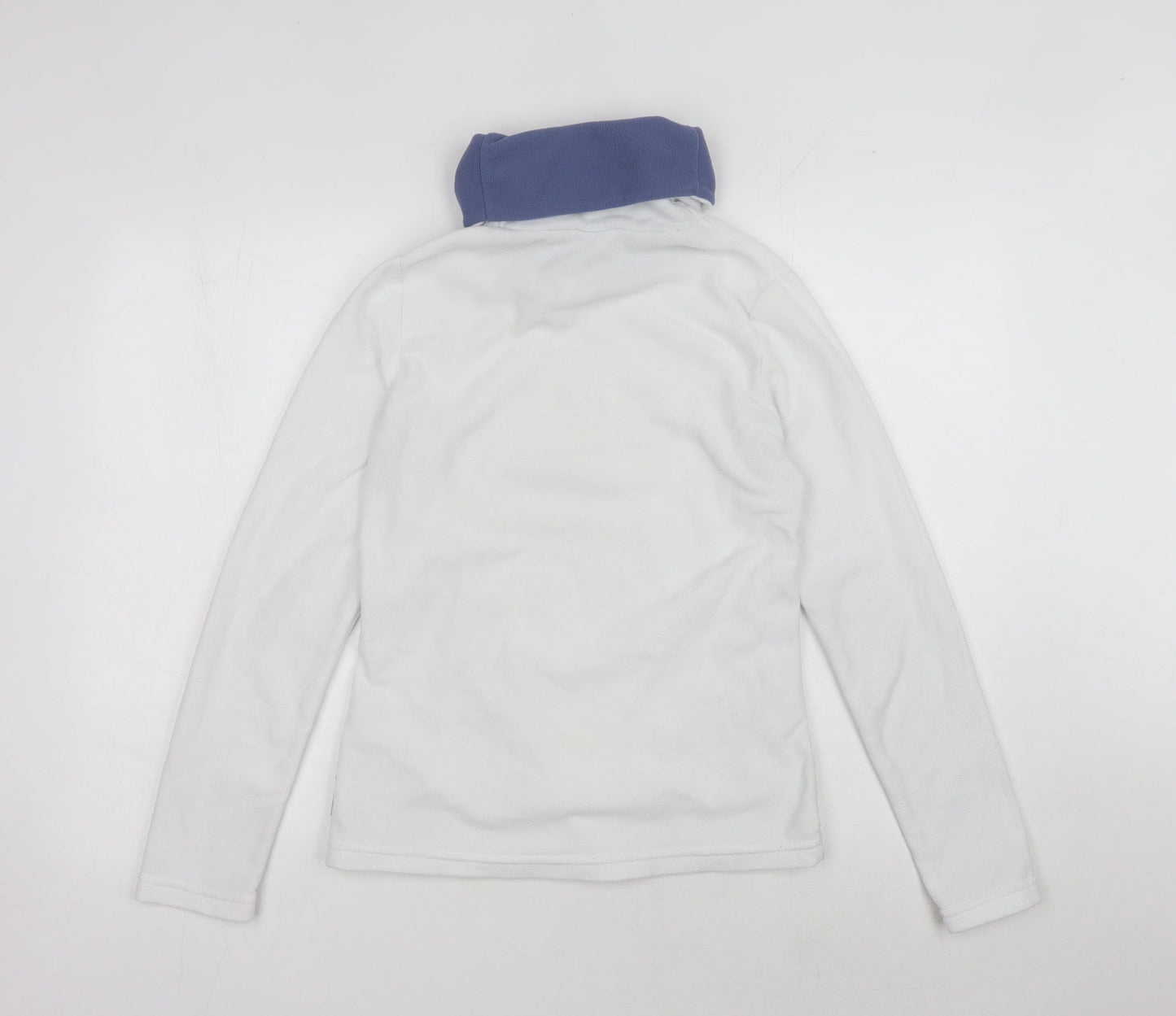 Oxylane Women's White High Neck Sweatshirt, Size 8
