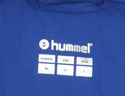 Mens UK Size M Hummel Blue Rain Coat