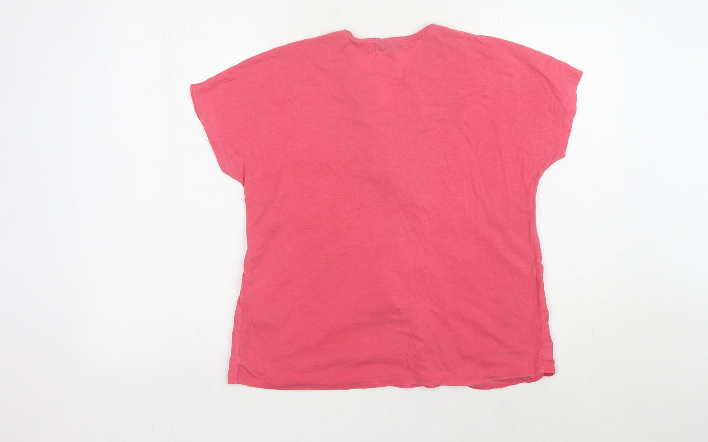 Womens UK Size 10 Massimo Dutti Pink Basic Blouse