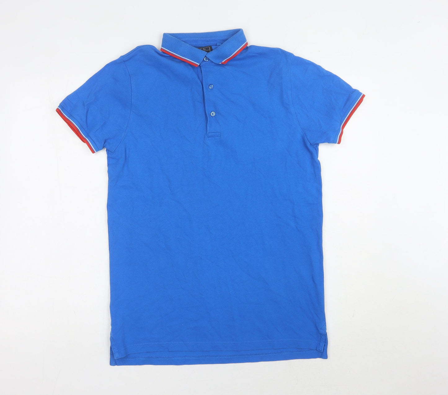 Next Boys Blue Polo Shirt, 15 Years, Short Sleeve