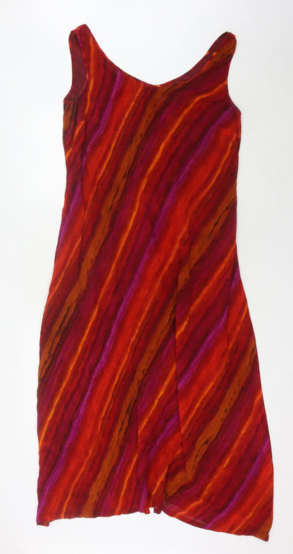 Next Women's Multicoloured V-Neck Sleeveless Dress