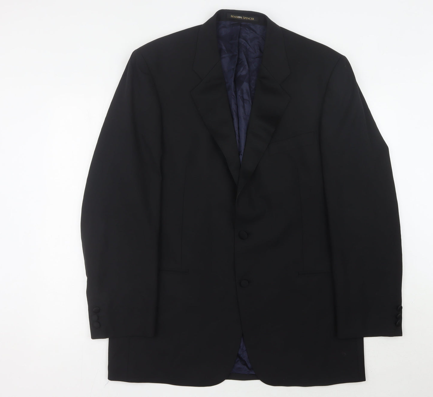 Mens UK Size 42 Marks and Spencer Regular Black Suit Jacket