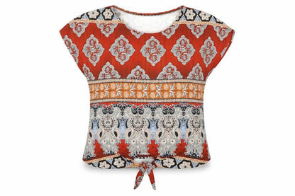 Womens UK Size M Wallis Multicoloured Tunic Blouse