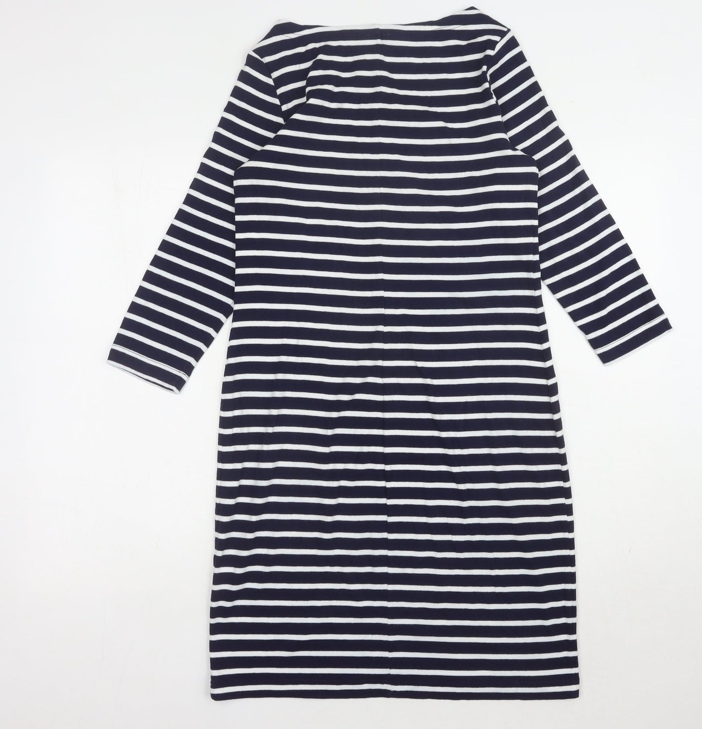 Gap Women's Blue Striped Sheath Dress M