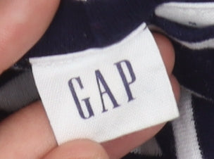 Gap Women's Blue Striped Sheath Dress M