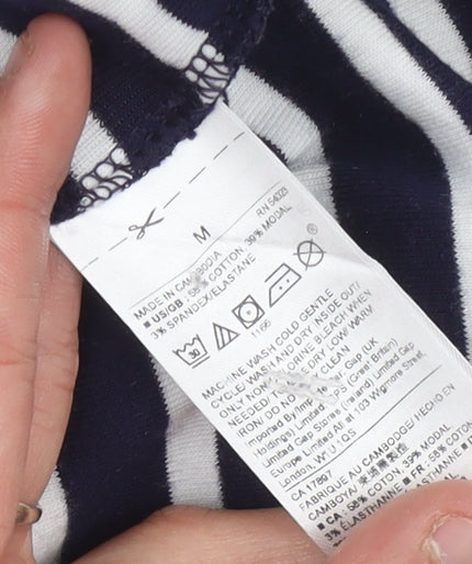 Gap Women's Blue Striped Sheath Dress M