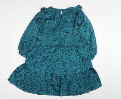 Zara Women's Green Trapeze Dress XS