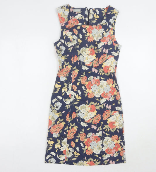 Laura Ashley Floral Sheath Dress, Size 12, Sleeveless