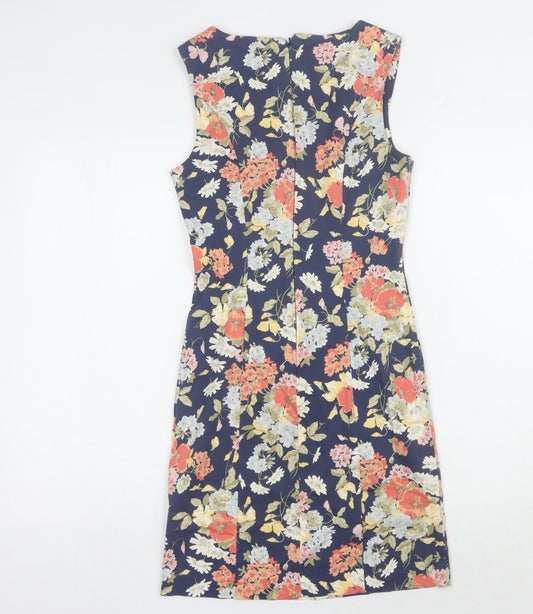 Laura Ashley Floral Sheath Dress, Size 12, Sleeveless