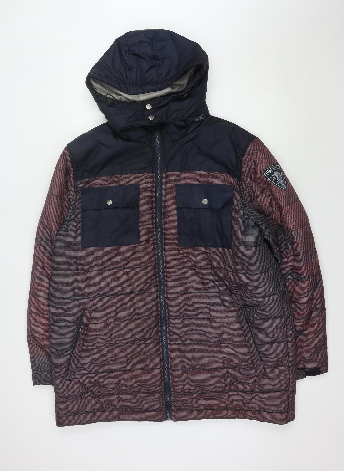 Mens UK Size L Atlas For Men Multicoloured Puffer Jacket
