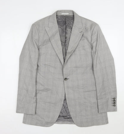 Mens UK Size 38 Reiss Regular Grey Suit Jacket