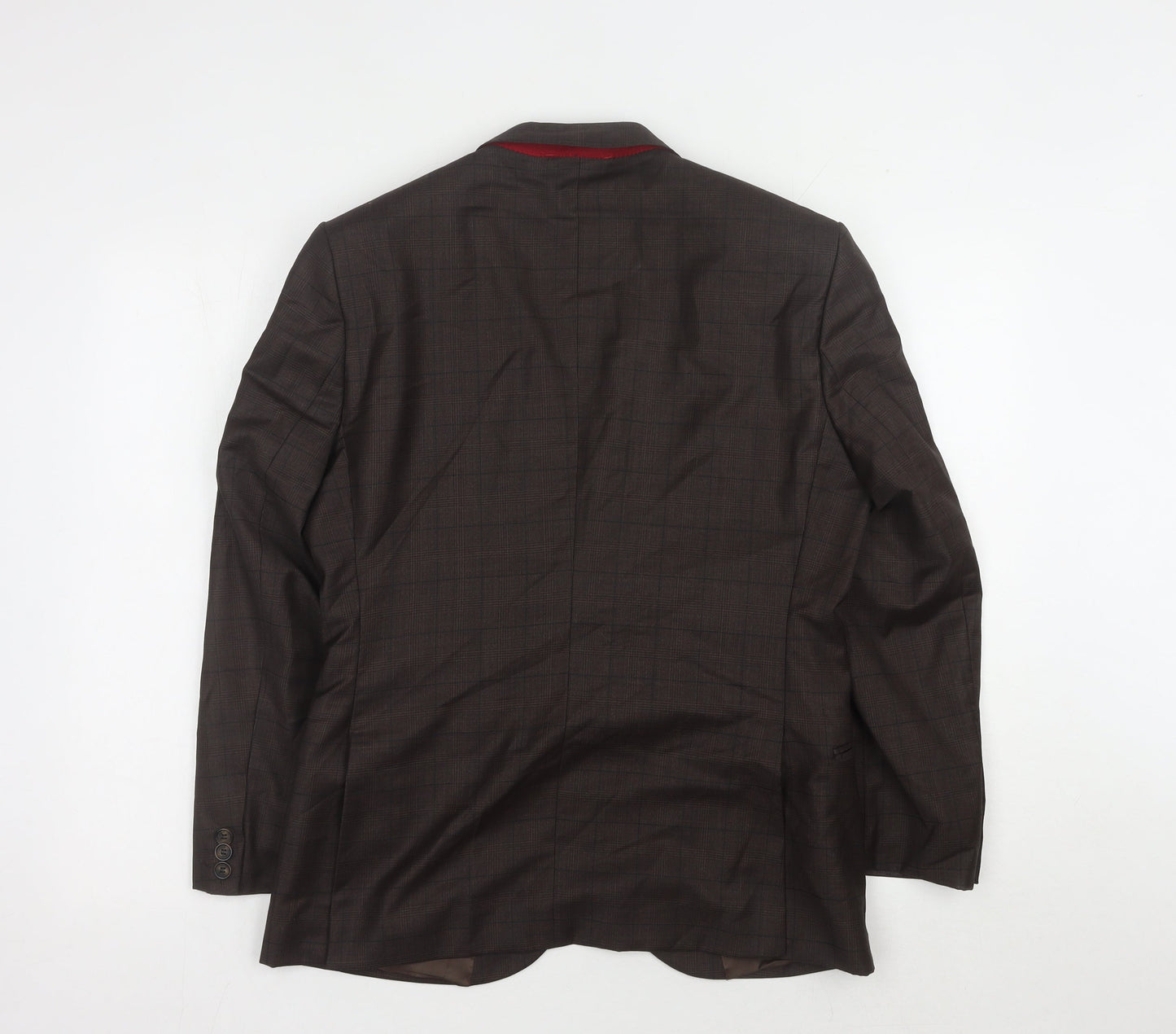 Jimmy Bee Brown Check Blazer for Men - Size 38S
