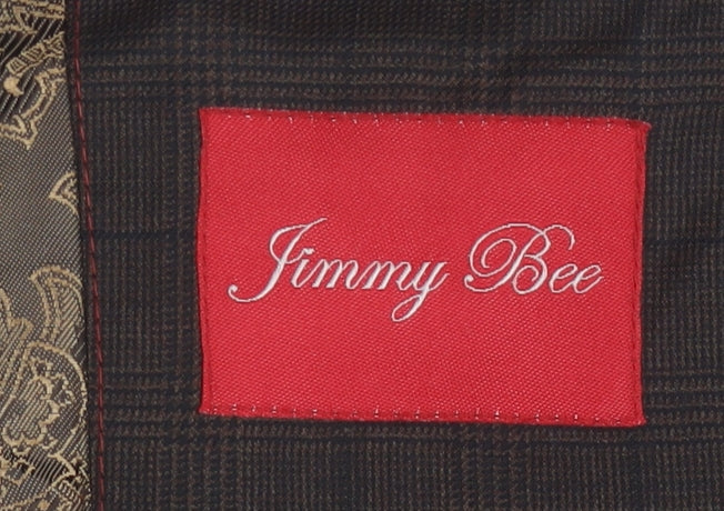 Jimmy Bee Brown Check Blazer for Men - Size 38S