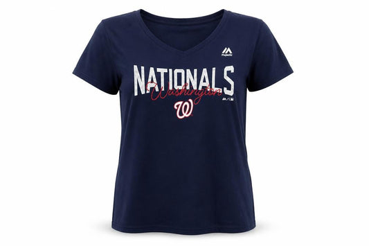 Majestic Women's Blue Baseball T-Shirt L