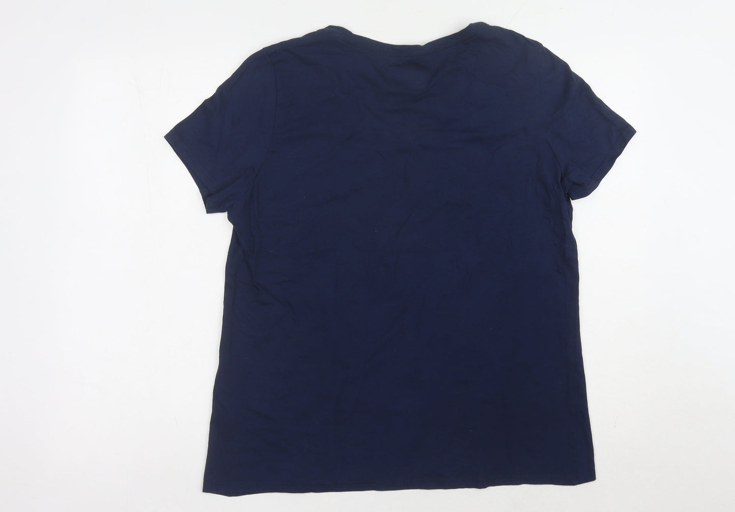 Majestic Women's Blue Baseball T-Shirt L