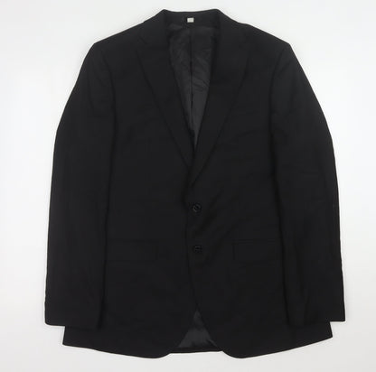 Mens UK Size 42 Marks and Spencer Regular Black Suit Jacket
