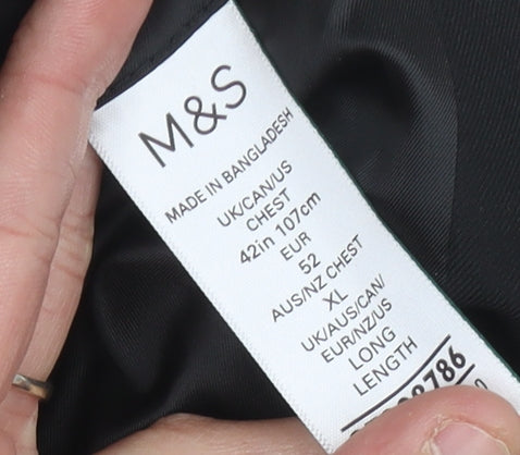 Mens UK Size 42 Marks and Spencer Regular Black Suit Jacket