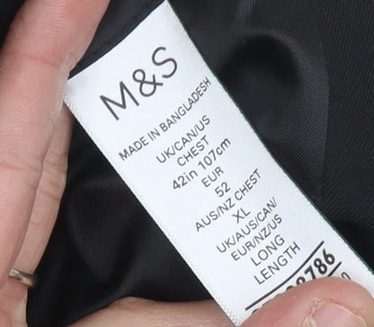 Mens UK Size 42 Marks and Spencer Regular Black Suit Jacket