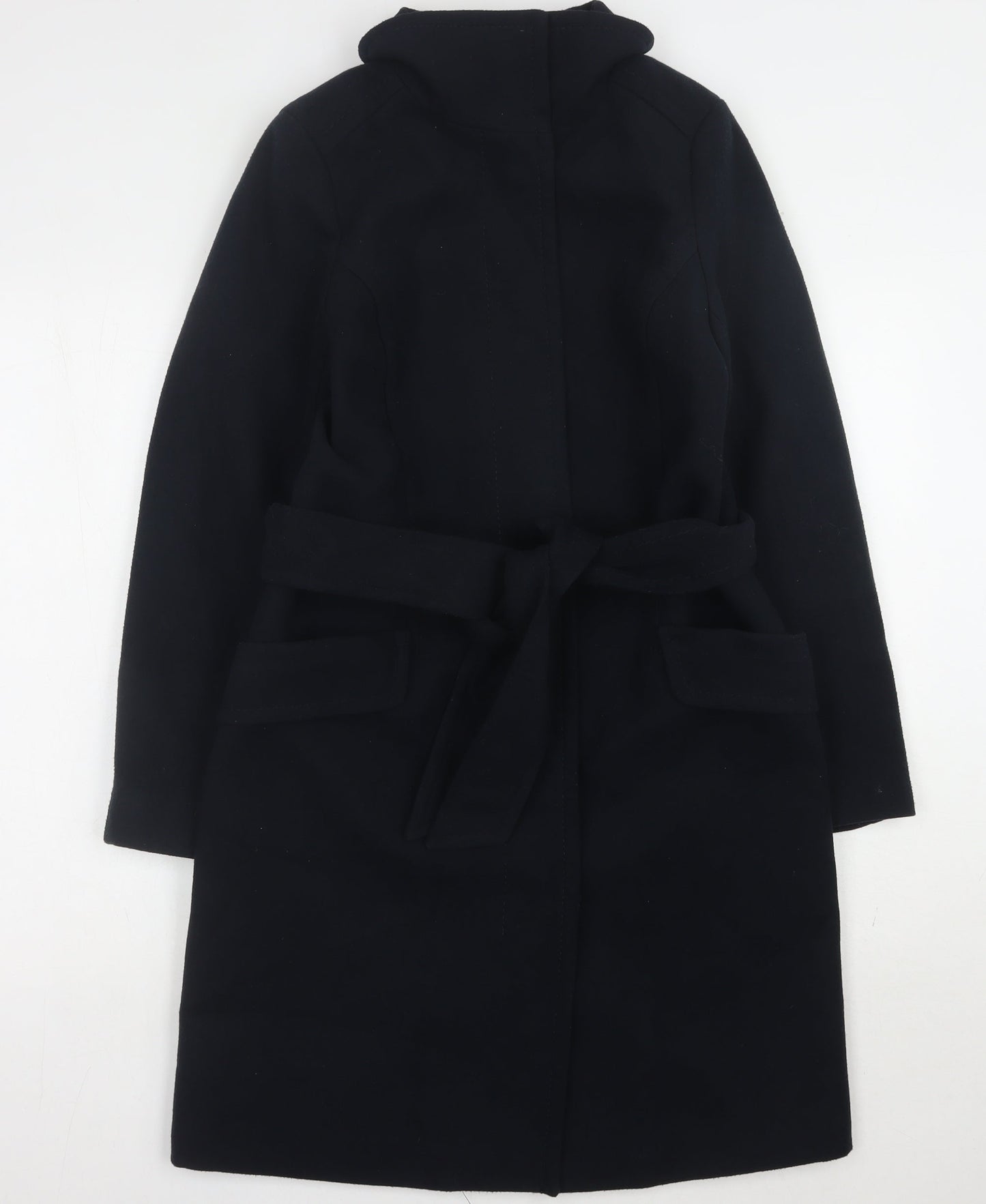 Womens UK Size 8 H&M Black Trench Coat