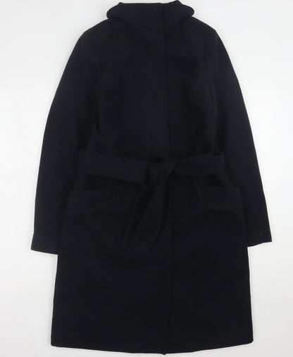 Womens UK Size 8 H&M Black Trench Coat