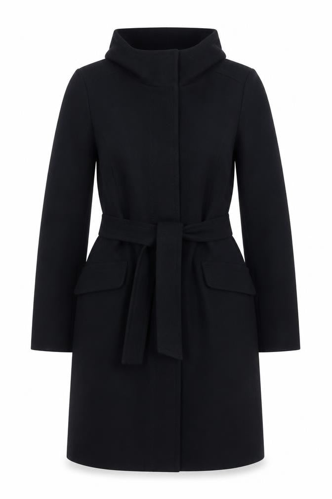 Womens UK Size 8 H&M Black Trench Coat