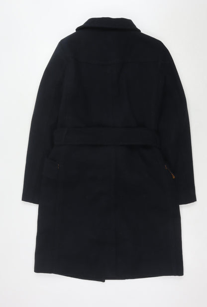 Womens UK Size 8 H&M Black Trench Coat