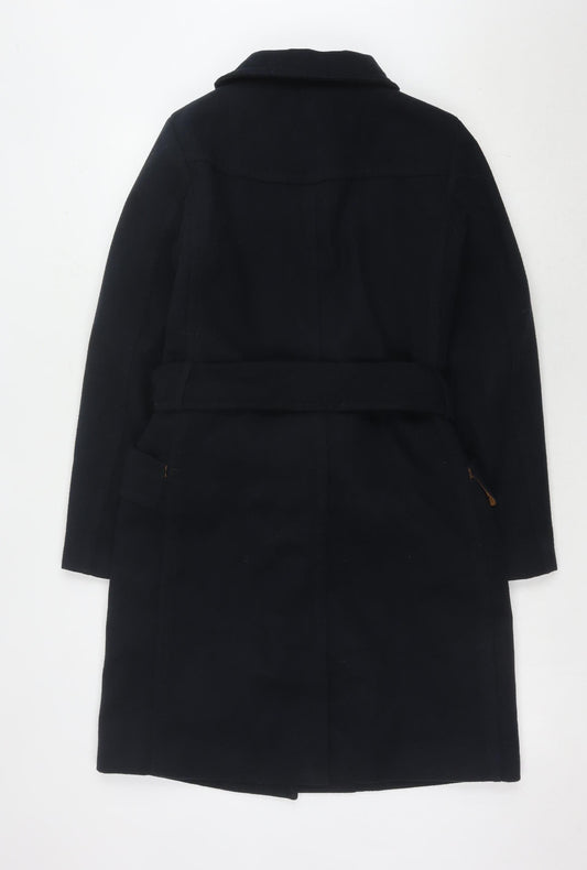 Womens UK Size 8 H&M Black Trench Coat